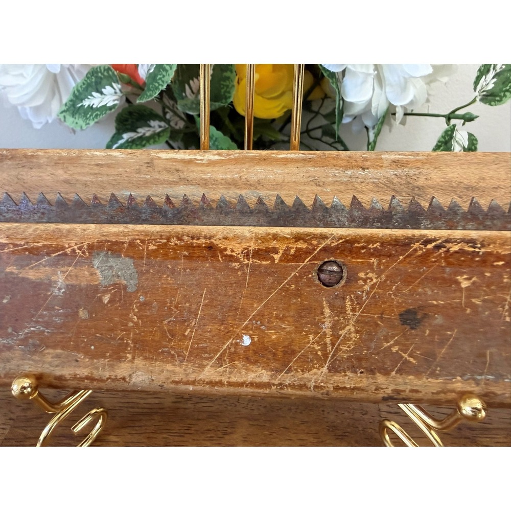Antique Wooden Ice Saw Blade‎ Section Rustic Barn Decor Primitive Tool Farmhouse - Picture 5 of 7